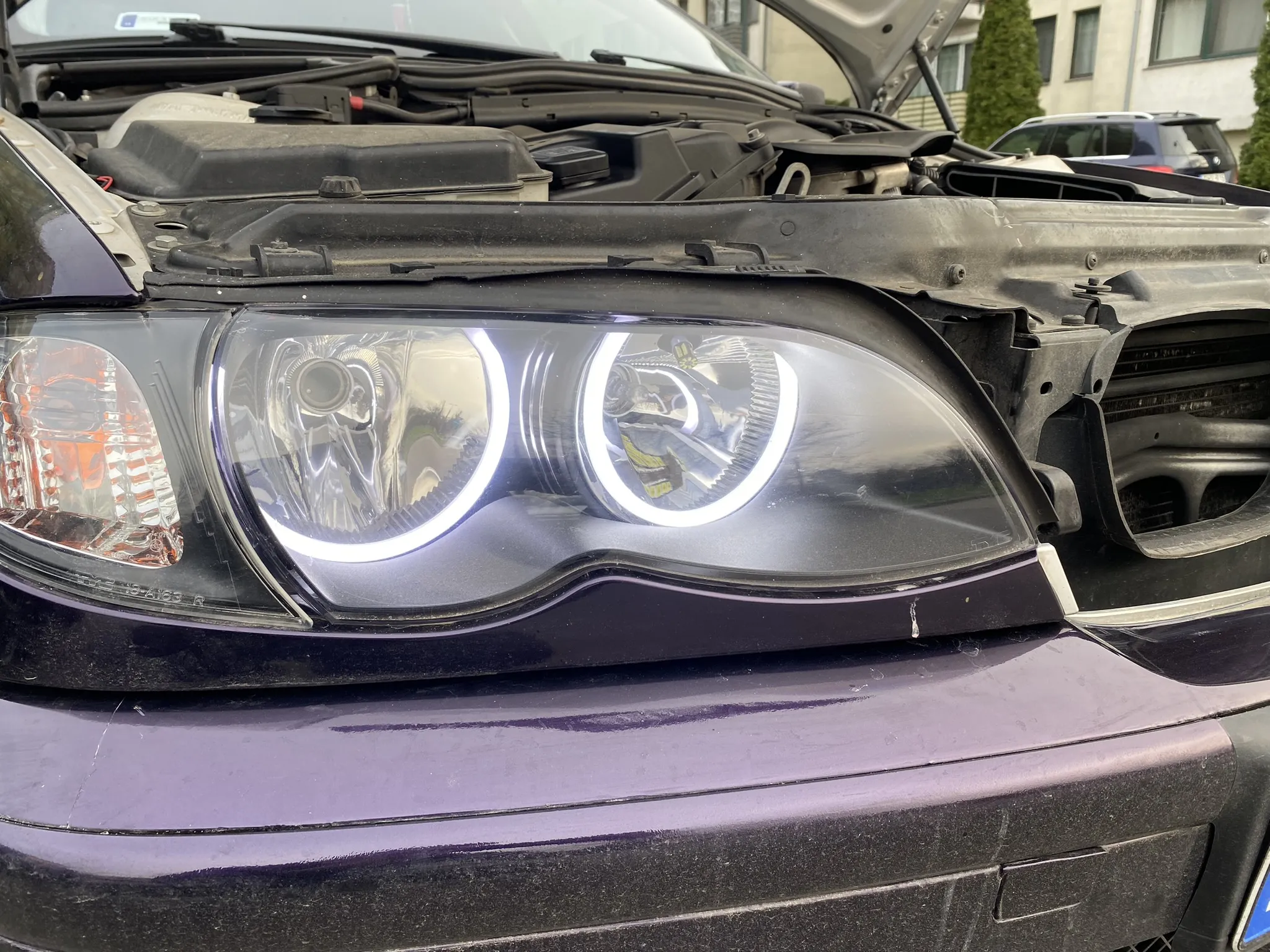 BMW E46 - Lámpakővédő fólia + Polír
